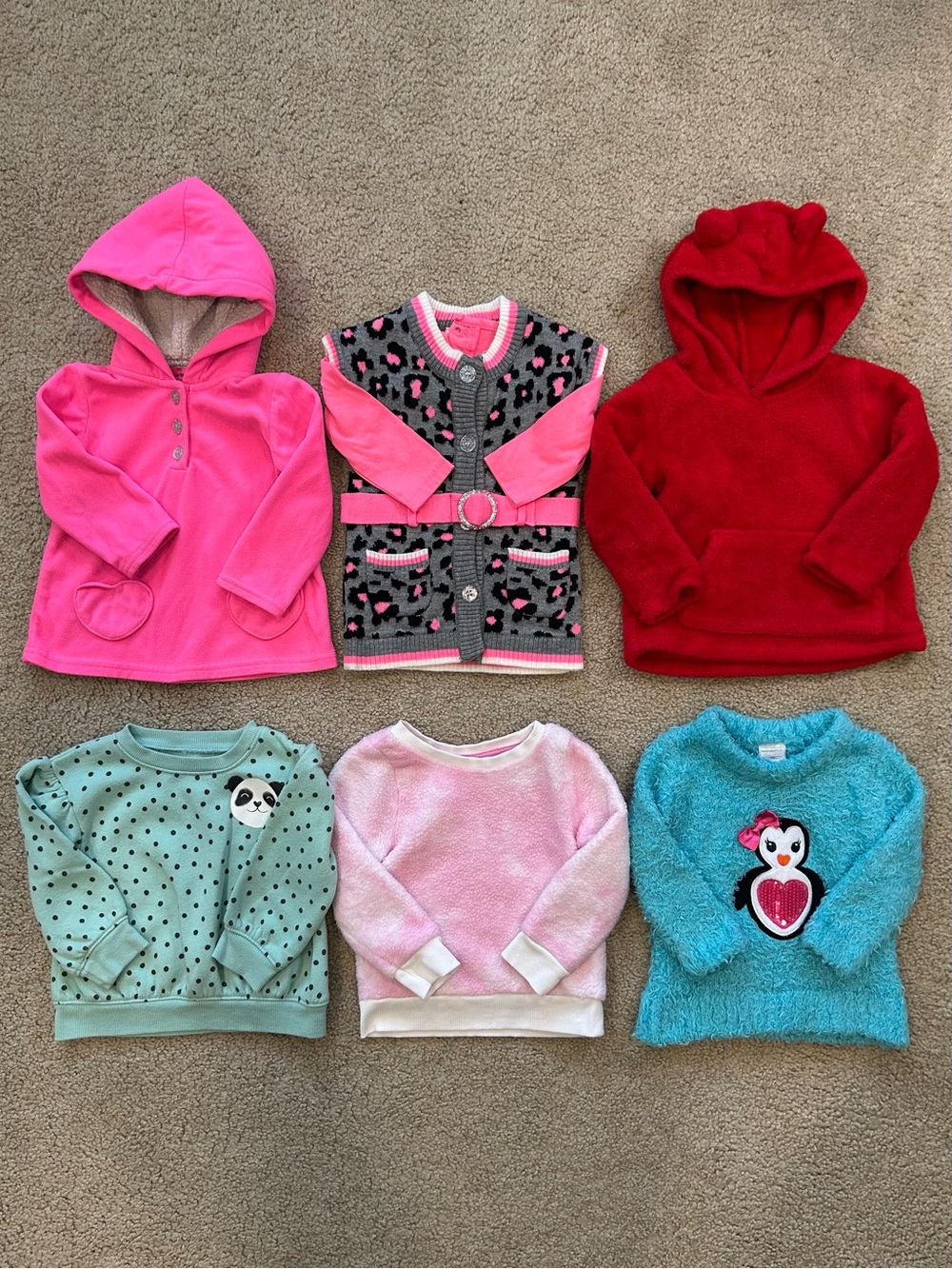 Girls Sweatshirt & Hoodie Bundle Size 12-18 Months